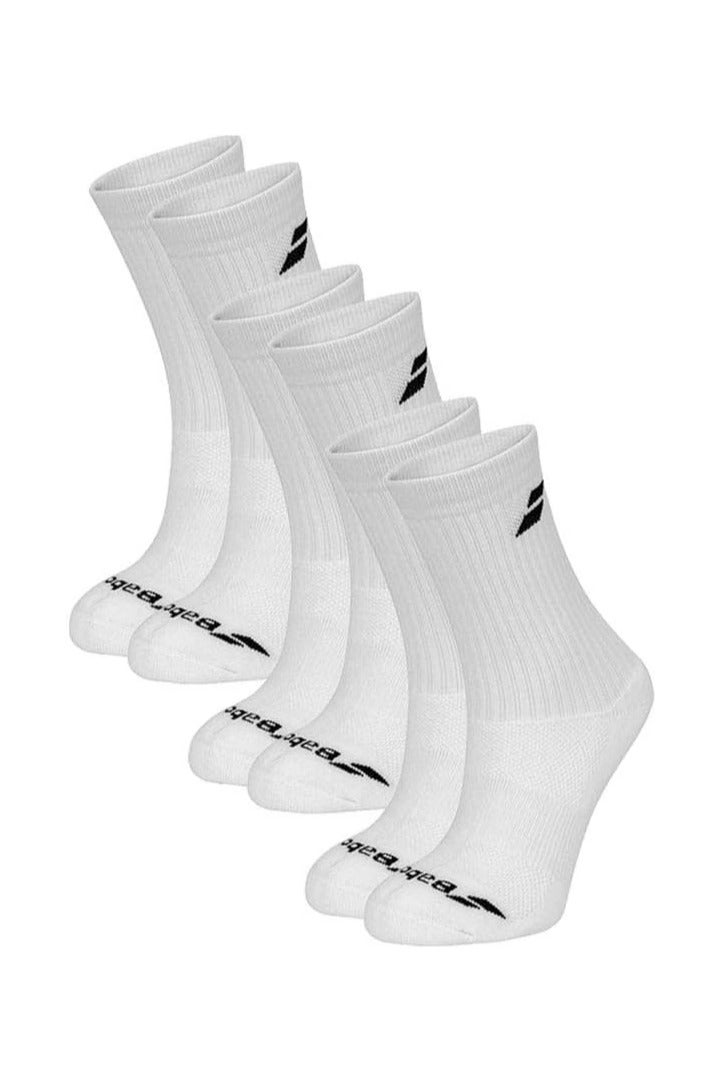 Babolat Babolat Logo Tennis Socks - Pack of 3 - Breathable Mid-Leg Support - Image 2