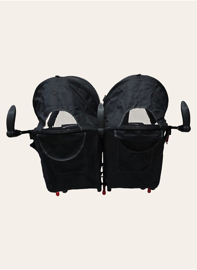 BABYCARA Foldable Twins Baby Stroller With Adjustable Seat  - Image 4