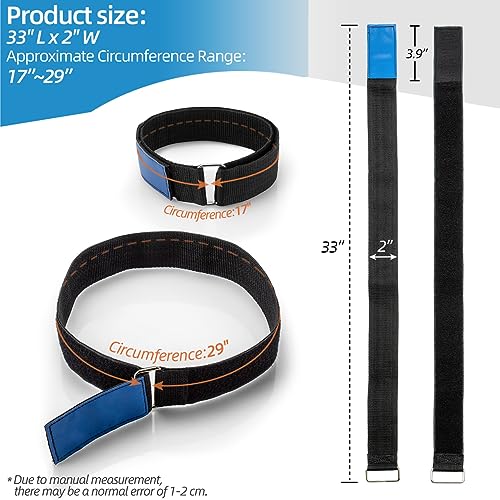 Sconva Ladder Rack Tie Down Straps Reusable Ladder Straps, Adjustable Multipurpose Securing Straps with Nylon Hook and Loop for Ladder, Home, Garage, Office, Car, Truck or Boat (33''x 2'', Pack of 4) - Image 2