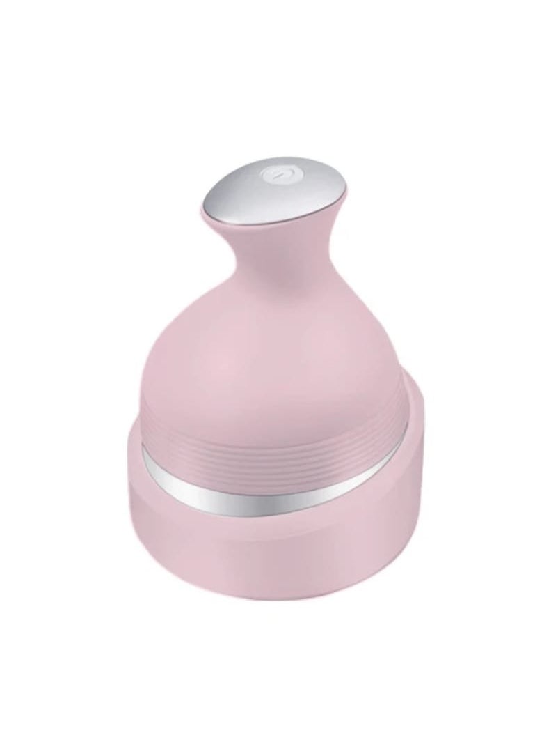 ماركة غير محددة - A Sclap massager تدليك عميق لفروة الرأس قابلة لإعادة الشحن للتدليك والاسترخاء لون بينك فاتح - Image 1