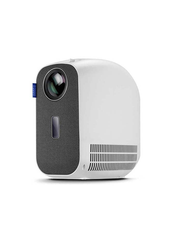 Wownect Portable Projector 1080P 4K, 8000 Lumens for Gaming, Office, Outdoor, Home Theater Projector PROJ-WO-44-W White - Image 1
