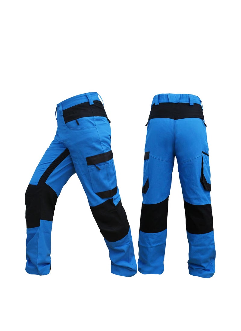 Zuolaya - Tactical Cargo Pants Men Outdoor Trousers Casual Multi Pocket Pants Blue - Image 1