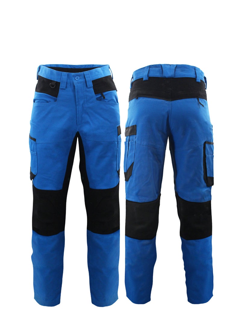Zuolaya - Tactical Cargo Pants Men Outdoor Trousers Casual Multi Pocket Pants Blue - Image 1
