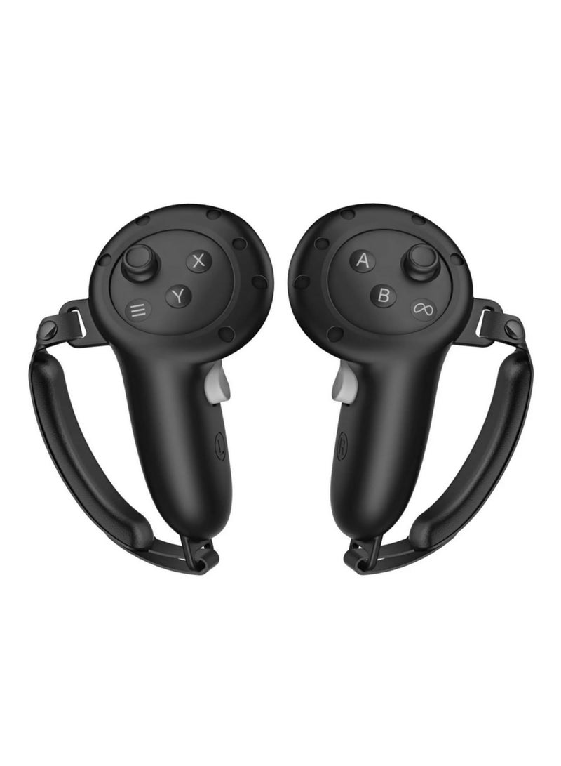 1pair Handle Protective Cover For Meta Quest 3 Anti-collision Touch Controller Silicone Cover Handle Grip For Quest 3 VR Accessories - Image 1