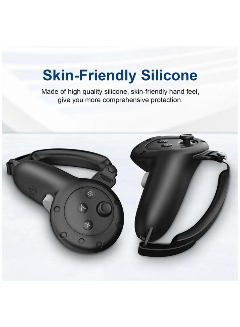 1pair Handle Protective Cover For Meta Quest 3 Anti-collision Touch Controller Silicone Cover Handle Grip For Quest 3 VR Accessories - Image 3