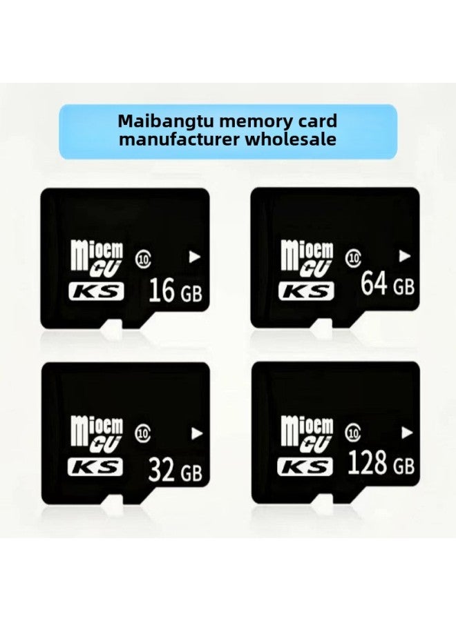 8G Memory Card 16G TF Card 32G Mobile Phone 128G Camera 64G Monitoring Driving Recorder 4-color:black-capacity:16GB High Speed C10-U3 Premium Version  - Image 2