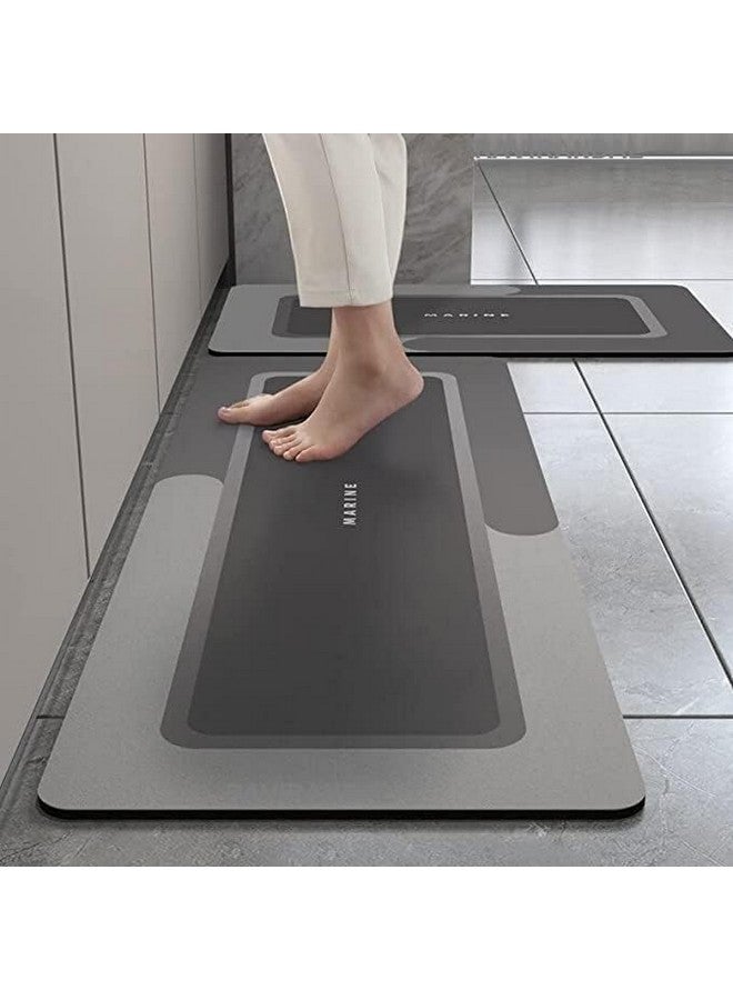 Vruta 2 Pcs Kitchen Mats, Waterproof Memory Foam Kitchen Rugs, Standing Desk Mat Floor Mats, Comfort Runner Rug Carpets for Kitchen Floor, Sink - (120 * 40 cm, 40 * 60cm Multicolour) - Image 1