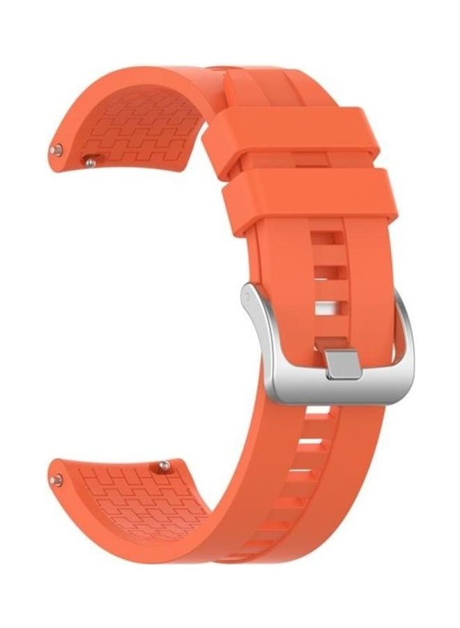 BGM Silicone Wristband Strap For Huawei GT Orange - Image 1