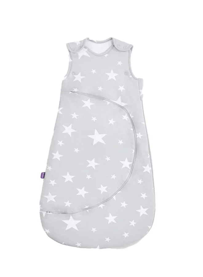Snuz Pouch Sleeping Bag For Infant And Baby 2.5 Tog Clever Nappy Change Zip 100% Cotton Suitable From 0 To 6 Months Maximum Baby Length 68 Cm - White