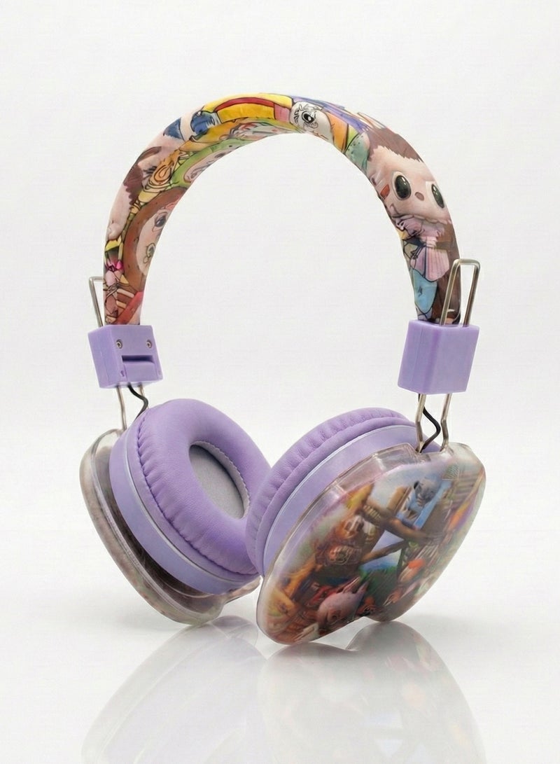 Portbae Kids Wireless Foldable Over-Ear Headphones AH-906G3 ,Comfortable wireless headphones for kids with over-ear design, clear sound, and a lightweight build—perfect for school, learning, and entertainment. - Image 1