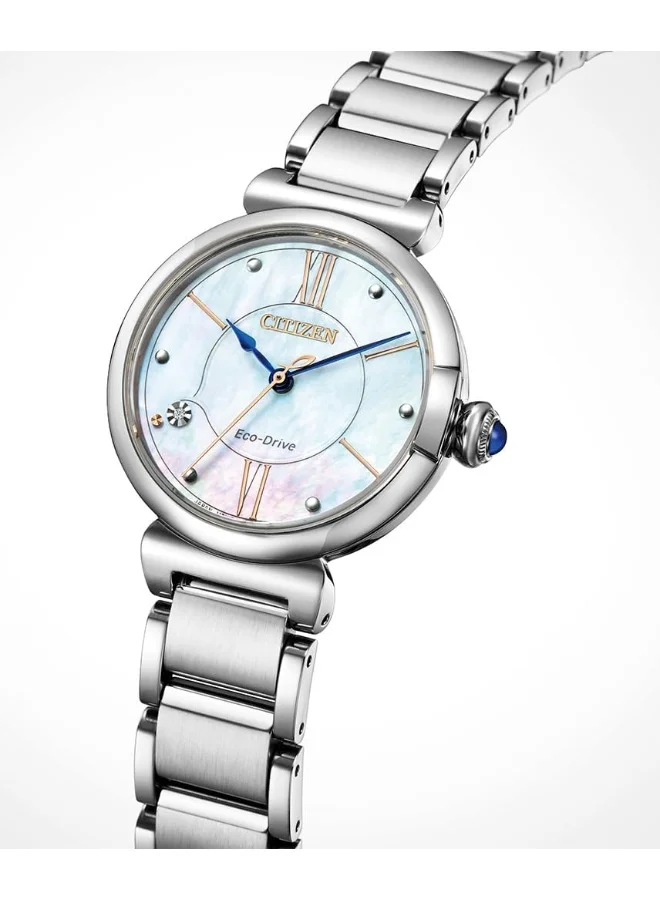 CITIZEN Citizen L Series Eco-Drive Mother of Pearl Dial Ladies Watch EM1070-83D