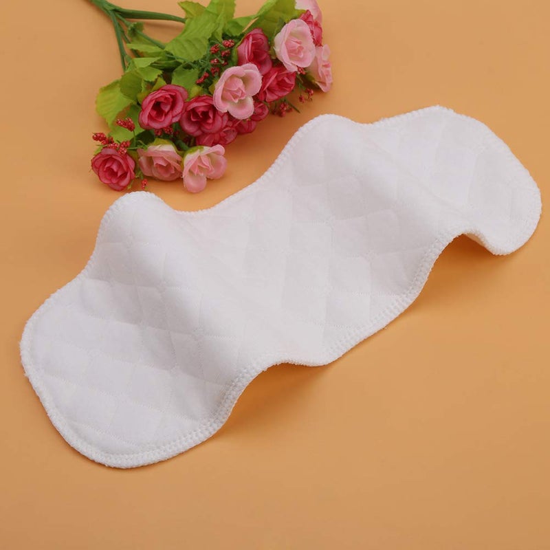Keenso 10pcs Soft Breathable Baby Toddler Cotton Modern Cloth Diaper Nappy Liners Insert Organic Cotton Double Water Absorb Reusable Fits Most Babies Six Layers 32  12cm - Image 5