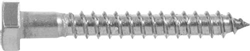 Hillman 832012 1/4 x 3-Inch Stainless Steel Hex Lag Screws, 25-Pack - Image 2