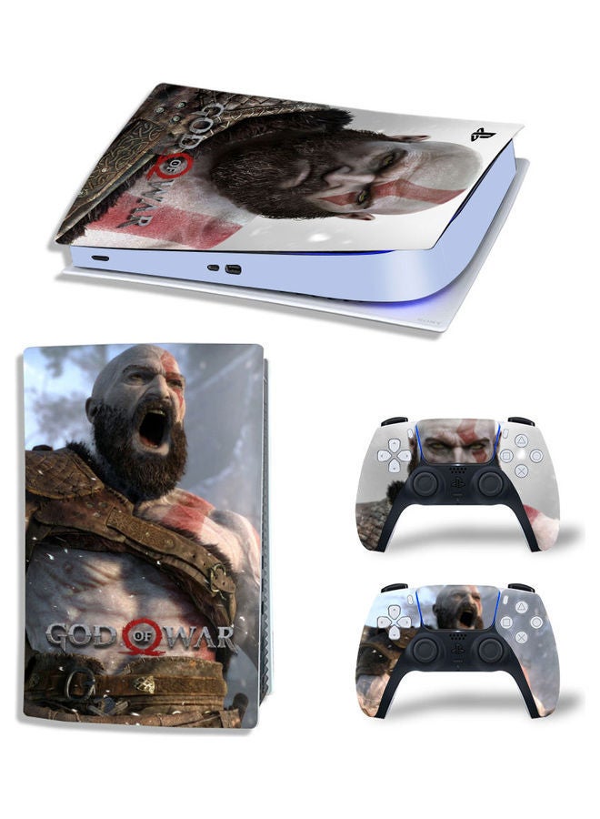 NIBEMINENT Printed Gaming Console and Controller Sticker Set For PS5 Digital Edition - Image 1