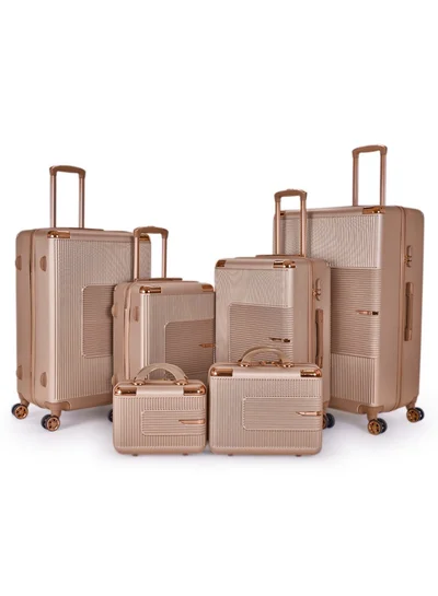 LIMRA Travel bag set consisting of 6 luggage bags Gold color, size 32"/28"/24"/20"/15"/12 inches