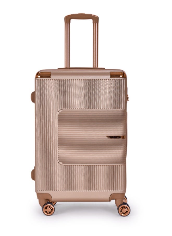 ليمرا طقم شنط سفر مكون من 6 حقائب أمتعة لون ذهبي بمقاس 32"/28"/24"/20"/15"/12 انش  - Image 4