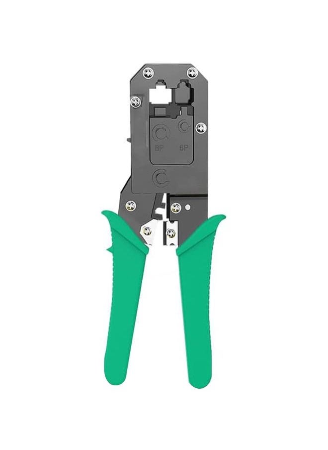 8P8C Handle Networking Crimper Pliers Tool(Green)