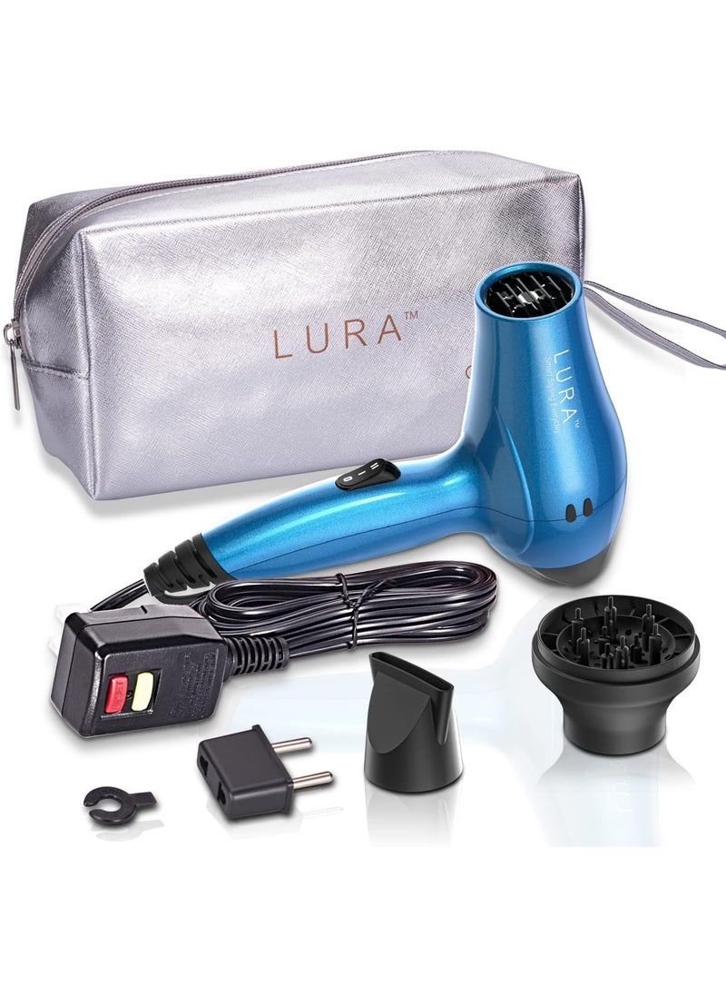LURA Small Hair Dryer with Diffuser 