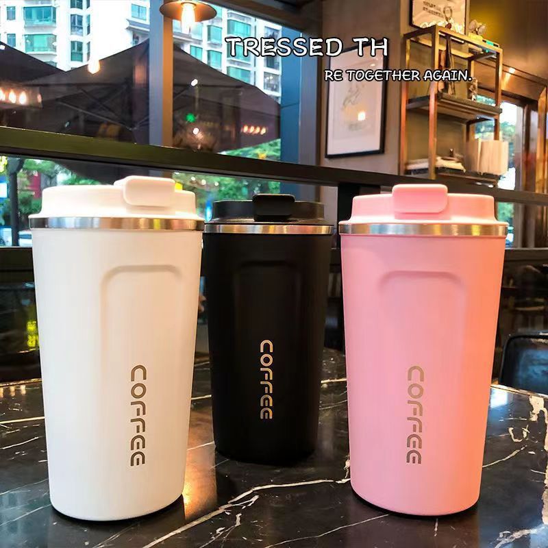 YD Cross-Border 304 Stainless Steel Second-Generation Coffee Cup - Vacuum Insulated Portable Thermos, Creative Minimalist Car Water Bottle, Wholesale - Image 2