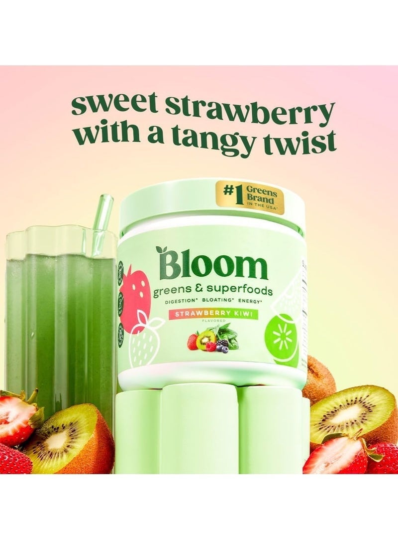 Bloom Nutrition Green Juice Powder Strawberry-Kiwi Flavor 170g - Image 2