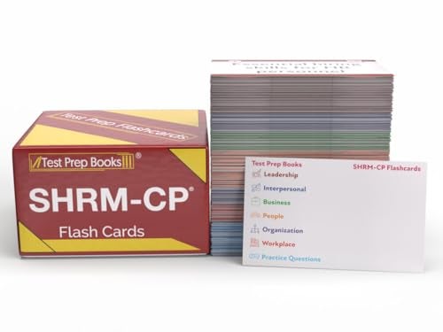 Test Prep Books SHRM CP Exam Prep Study Cards 20262027 SHRM Certification Test Prep with Practice Test Questions Full Color Cards - Image 1