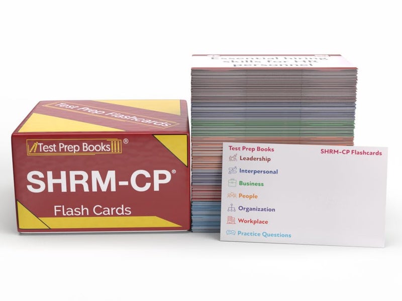 Test Prep Books SHRM CP Exam Prep Study Cards 20262027 SHRM Certification Test Prep with Practice Test Questions Full Color Cards - Image 2