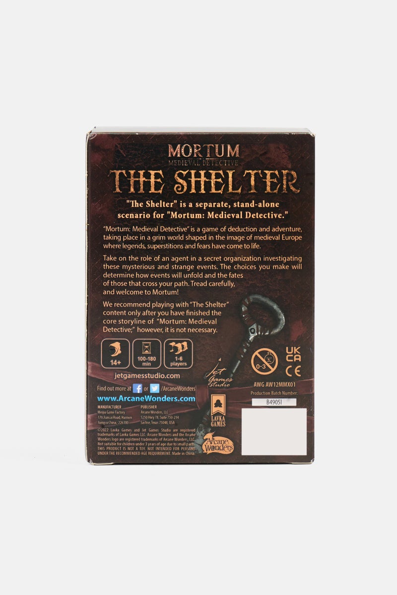Arcane Wonders Mortum Medieval Detective The Shelter Board Game, Brown - Image 2