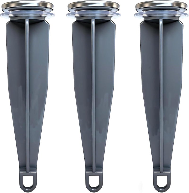 FullMayPro Bathroom Sink Pop-Up Stoppers Compatible with Moen 88994, Chrome Bathroom Sink Drain Plunger,4-7/8 High, 1-1/4 Cap Dia,with 1 Mounting Hole and Sealing Gasket,Not Universal(3 Pack) - Image 1