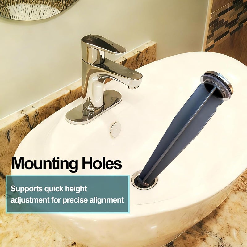 FullMayPro Bathroom Sink Pop-Up Stoppers Compatible with Moen 88994, Chrome Bathroom Sink Drain Plunger,4-7/8 High, 1-1/4 Cap Dia,with 1 Mounting Hole and Sealing Gasket,Not Universal(3 Pack) - Image 4