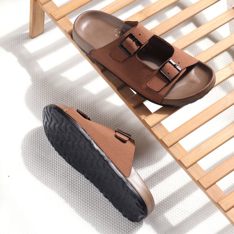 Face صنادل تان للرجال - Image 4