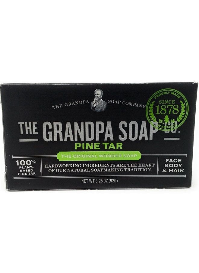 GRANDPA'S Grandpas Wonder Pine Lathers White Tar Bath Bar Soap - 3.25 Oz  - Image 2