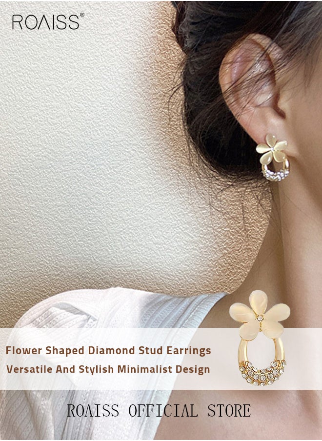 roaiss Women Earrings Stylish Design Simple and Versatile Highlight Personal Temperament and Charm Small Earrings  - Image 2