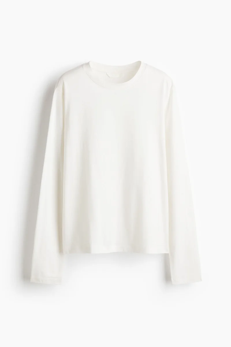 H&M Long-sleeved cotton top