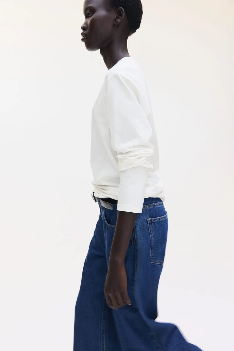 H&M Long-sleeved cotton top