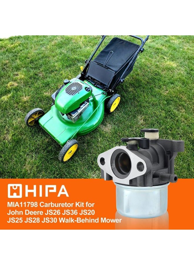 HIPA MIA11798 Carburetor + Air Filter Tune Up Kit for John Deere JS20 JS25 JS26 JS28 JS30 JS36 JS38 JM26 JM36 Mowmentum Walk-Behind Lawn Mower - Image 2