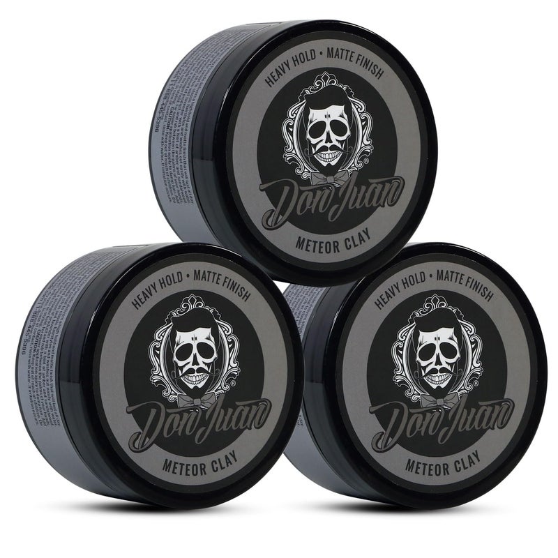 don juan Meteor Matte Clay Pomade  4oz 3 Pack - Image 2
