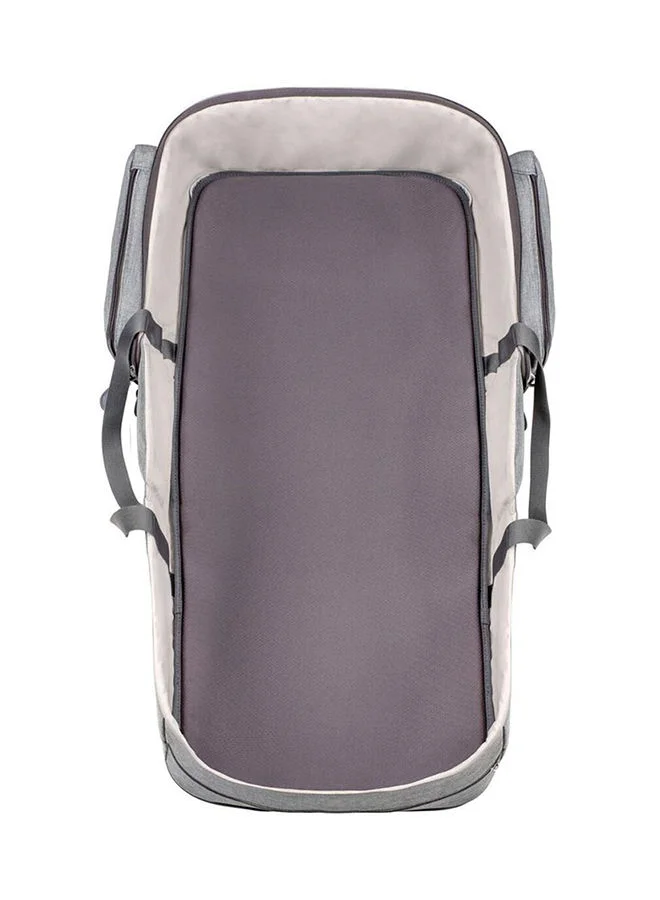 بيبي موف Travelnest Travel Cradle In Gray, Compact And Lightweight, Easy Setup, Comfortable Sleeping Surface, Breathable Fabric