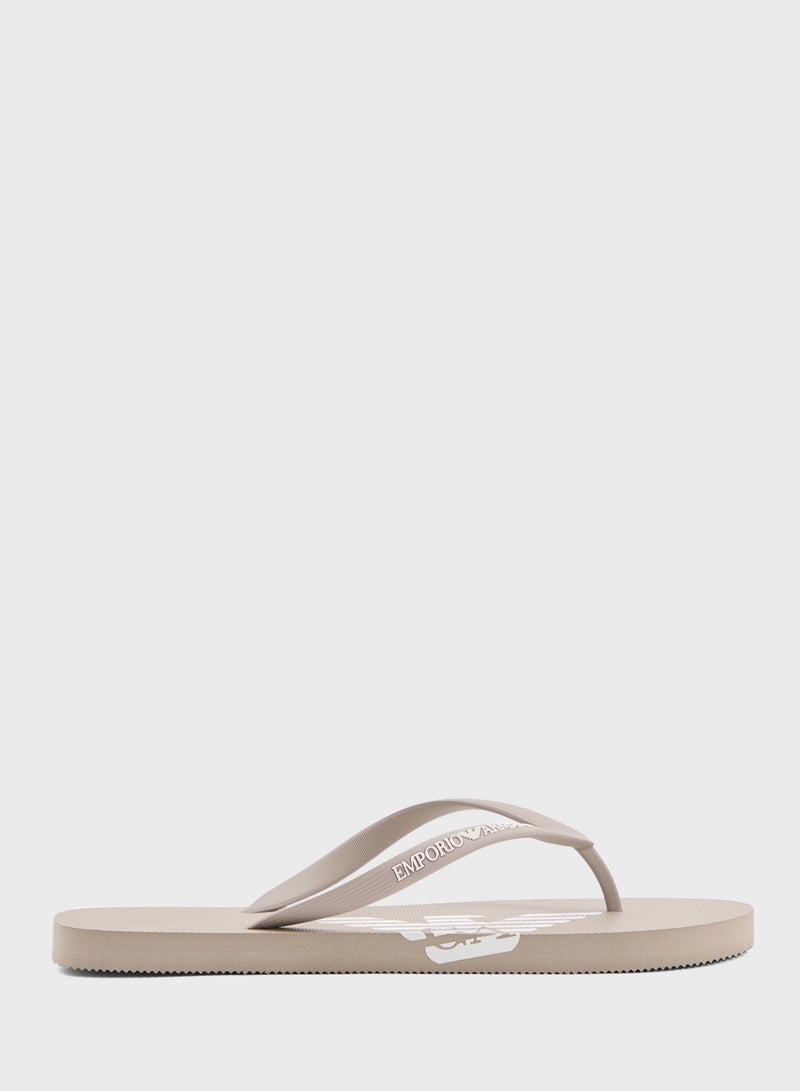 EMPORIO ARMANI Logo Beach Flip Flops  - Image 1