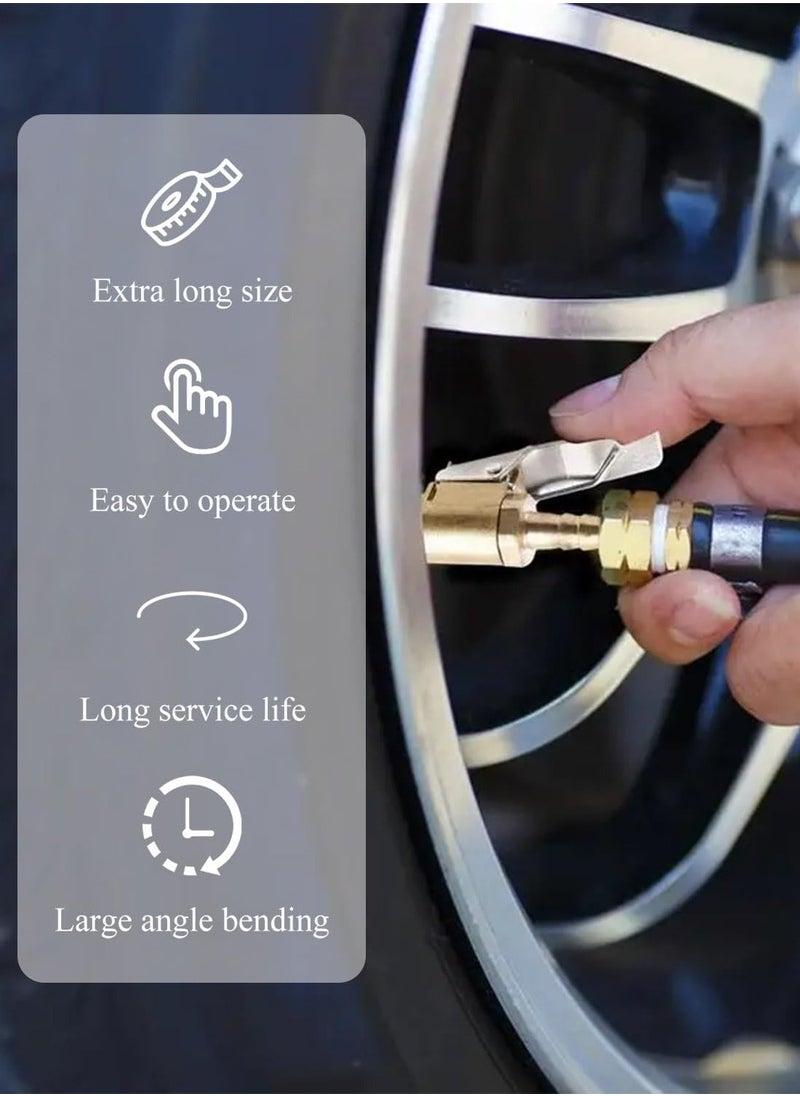 LIMOS Tire Inflator Extension Tube Tyre Pump Quick Inflation Chuck Adapter Hose High-pressure Tube Car Motorcycle Maintenance Accessories  - Image 2