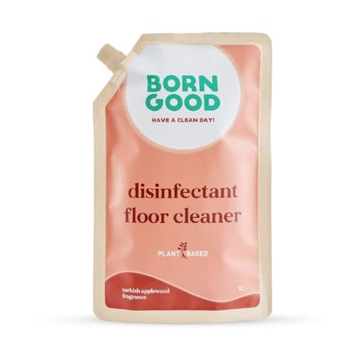 Born Good Natural Floor Cleaner | 1000ml | Turkish Applewood Fragrance | Kid & Pet Safe | Tough on Germs & Dirt | Plant-Based, Biodegradable, Non-Toxic, Eco-Friendly | Safe for expensive flooring - Image 1
