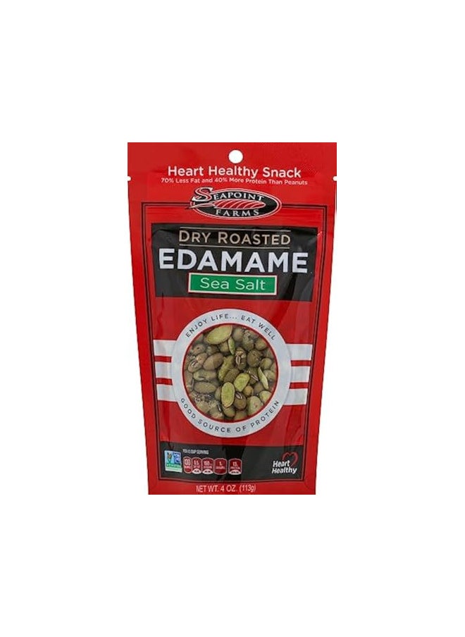 SEAPOINT FARMS - SEAPOINT FARMS Low Sodium Roasted Dried Edamame, 4 OZ - Image 1