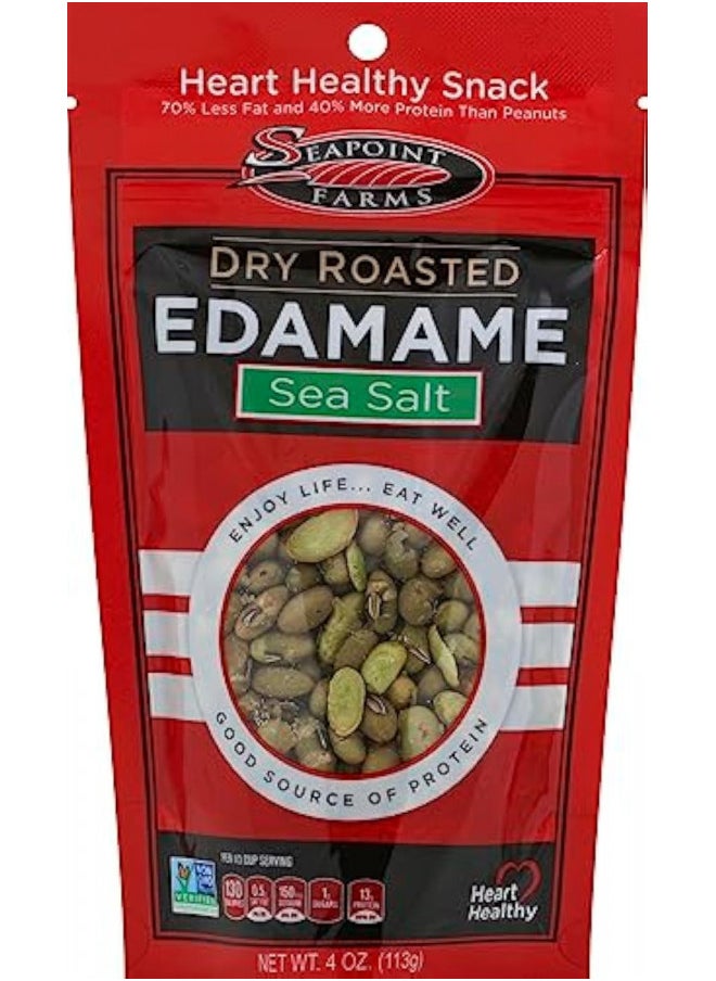 SEAPOINT FARMS - SEAPOINT FARMS Low Sodium Roasted Dried Edamame, 4 OZ - Image 1