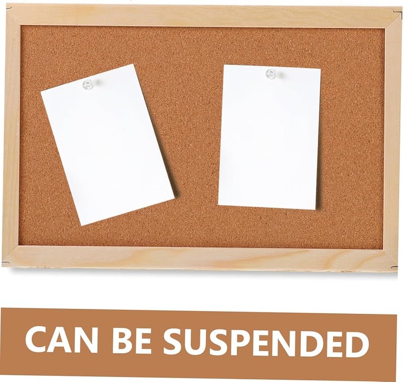 Angoily Double Sided Cork Memo Board with Frame for Home Office Classroom Photo Display - Image 4