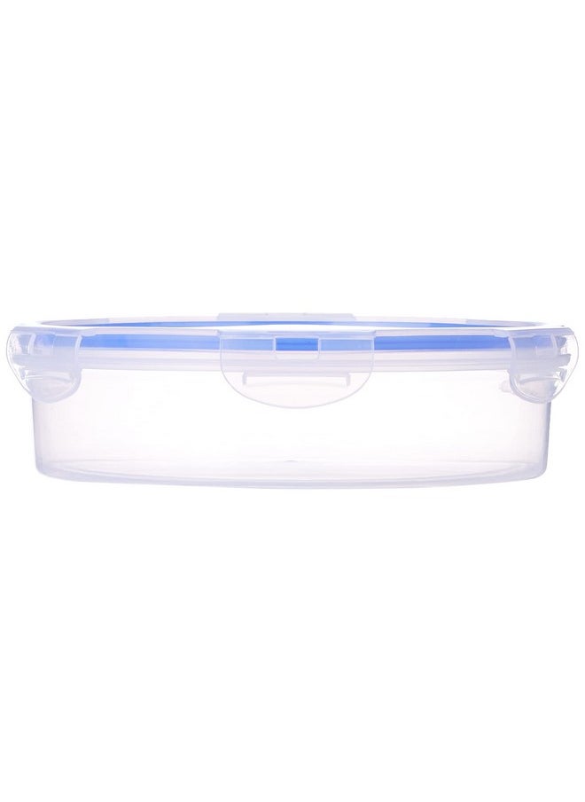 Aristo Lock & Fresh 1000 Plastic Storage Container For Storing grains, pulses, rice, wheat etc - 1300 ML, Transparent Clear (22 (D) x 6.5 CM)