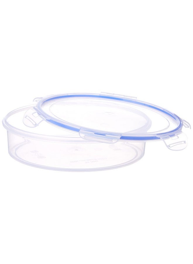 Aristo Lock & Fresh 1000 Plastic Storage Container For Storing grains, pulses, rice, wheat etc - 1300 ML, Transparent Clear (22 (D) x 6.5 CM)