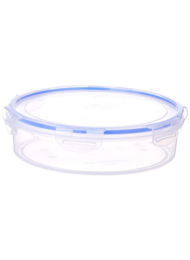 Aristo Lock & Fresh 1000 Plastic Storage Container For Storing grains, pulses, rice, wheat etc - 1300 ML, Transparent Clear (22 (D) x 6.5 CM)