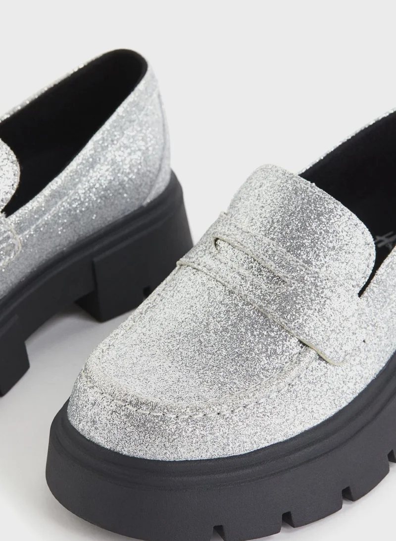 H&M Kids Shimmer Loafers