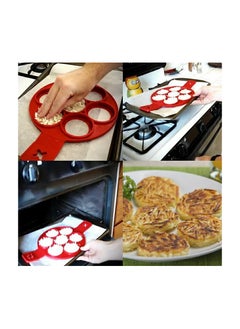 Generic Non stick Silicone Pancake Maker Mold Flipping Ring Fried Eggs Baking Ring Mould  - Image 3