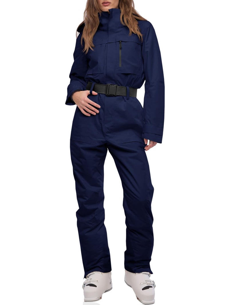 Yousify Womens Ski Suit One Piece Snow Suit Winter Waterproof Outdoor Sports Snowsuit Jumpsuit Snowboard Jacket - Image 1