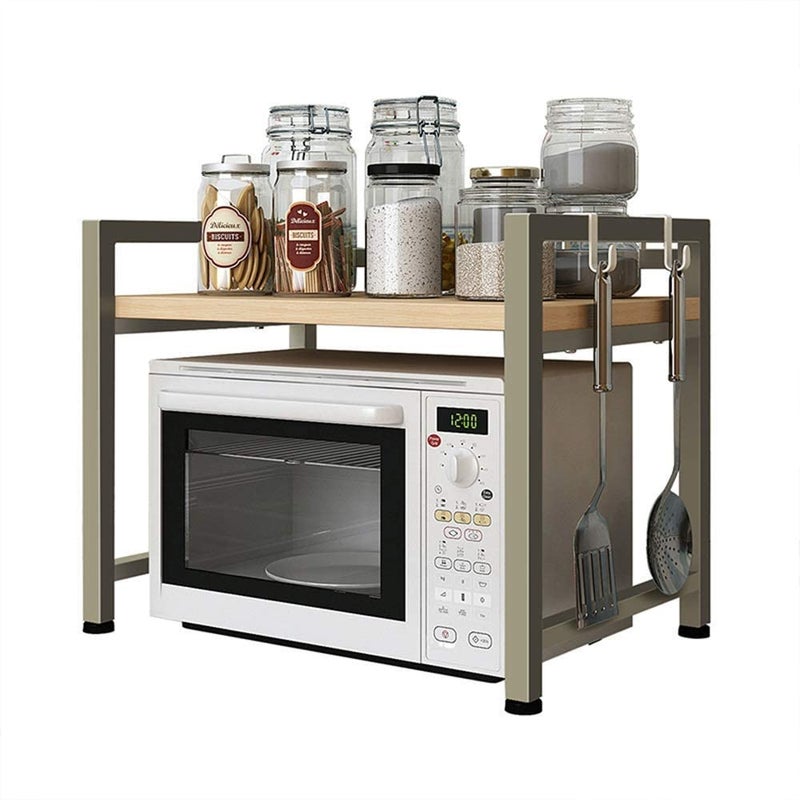 INDIDECOR INDIDECOR 46500 All New Kitchen Shelf 12 Layer Microwave Oven Rack Rice Cooker Rack Multifunction OvenTablewareCondiment Storage Rack GW Size L60W40H48cm  - Image 4